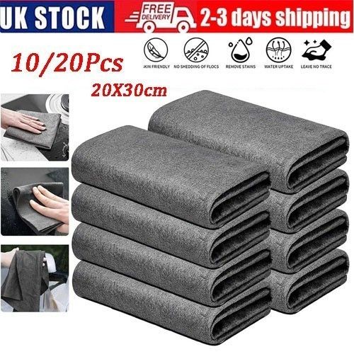 10/20x Thickened Magic Cleaning Cloth Streak Free Microfiber Glass Wiping Rags