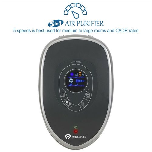 Air Purifier, HEPA Air Purifier with Ioniser & UV-C Eliminates viruses - 22 inch — image 3