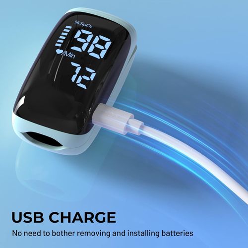 NEW Fingertip Oximeter Oxygen Blood, Pulse SpO2 Monitor Saturation Meter UK — image 3