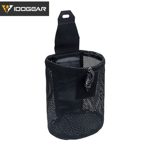 IDOGEAR Tactical MOLLE Mesh Dump Pouch Drop Pouch Foldable Mag Recycling Carrier