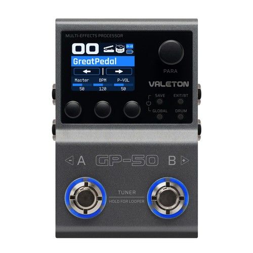 Valeton GP-50 Multi-Effects Processor NAM&IR Loader Guitar Simultaneous BT Pedal