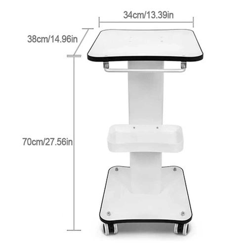 Beauty Salon Trolley On Wheels SPA Machine Storage Trolley Rolling Cart White,UK — image 12