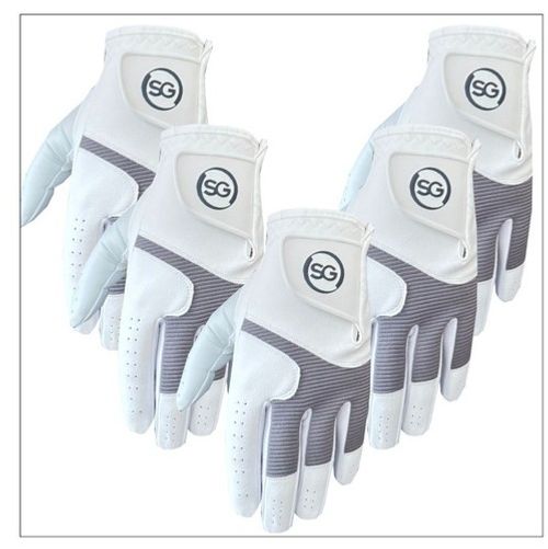 Pack of 5 SG Men All weather Golf Gloves Cabretta leather palm patch and thumb