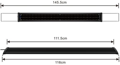 60-145cm DIY Programmable Aquarium Light Bluetooth App Full Spectrum Fish Tank — image 7