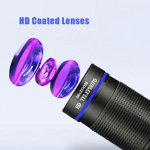 36X Phone Camera Lens Telephoto 4in1 Telecope Zoom  Fisheye Wide Angel Lens — image 9