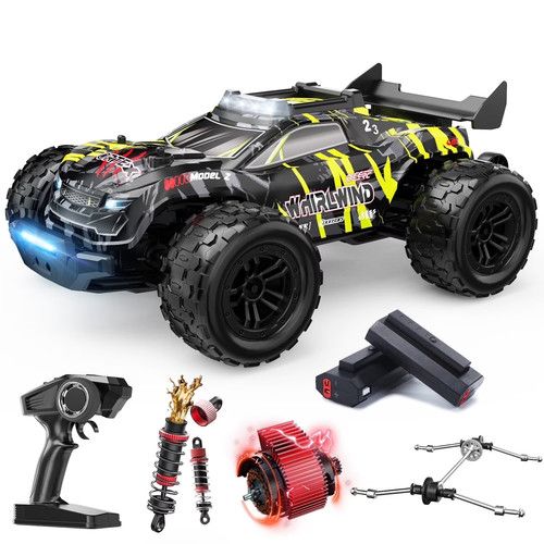 DEERC 1:14 Brushless RC Monster Truck  43MPH 4WD Off-Road Remote Controlled Car