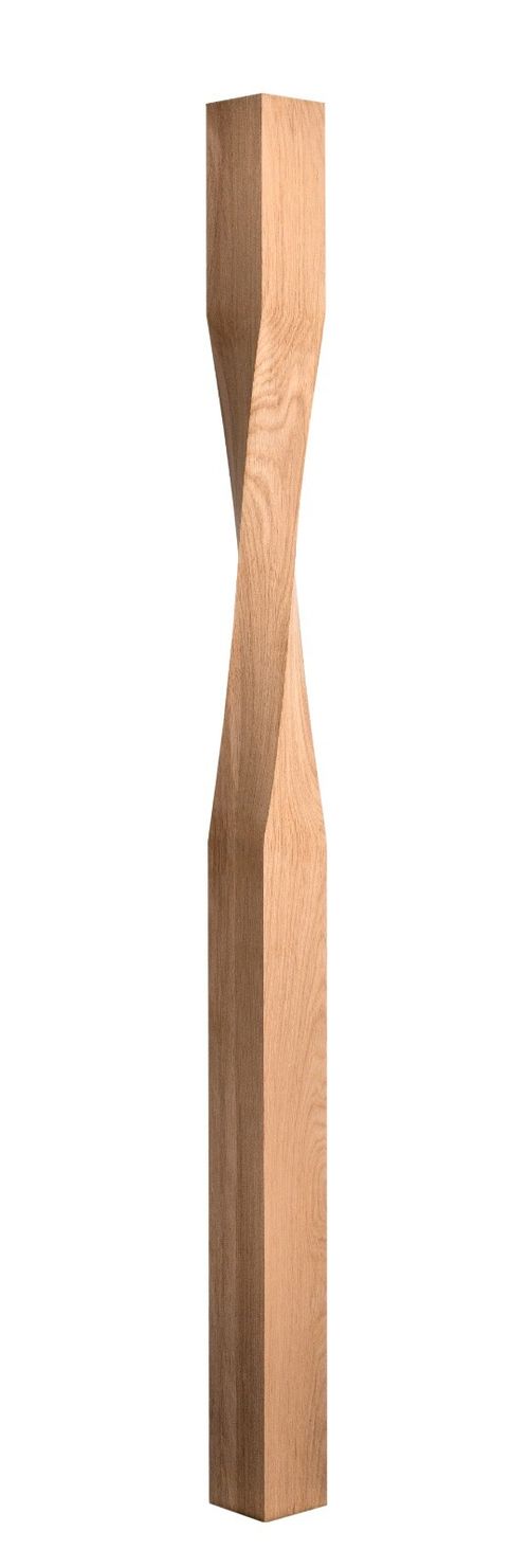 Staircase Twisted Newel Post Twist Stair Twisted Post Pine Oak Posts — image 1