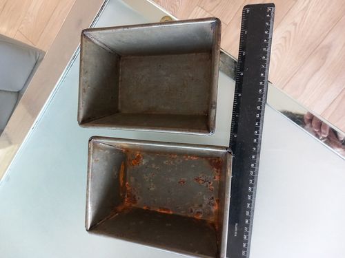 Pr Acme Vintage Bread Loaf Tin Non-Burn-M, British Bakery Kitchenalia 2 Tins — image 3