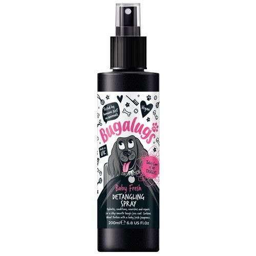 Bugalugs Dog Detangler Scented Deodorising Spray Conditioner Fur Coat De-matting