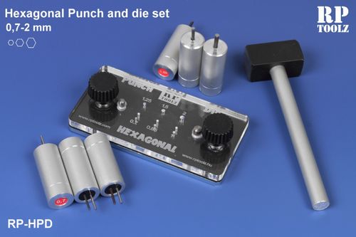 RP Toolz - Hexagonal Punch and Die Set - RPTHPD — image 1
