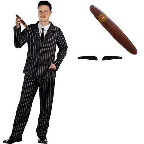 MENS GOTHIC HUSBAND ADDAMS TV MOVIE FILM CHARACTER HALLOWEEN FANCY DRESS COSTUME