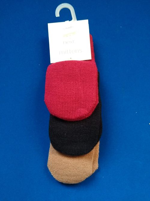 Baby Boy Knitted Mittens Pack Age 3 6 9 12 18 Month NEXT 3 Pairs Gloves Set Warm — image 2
