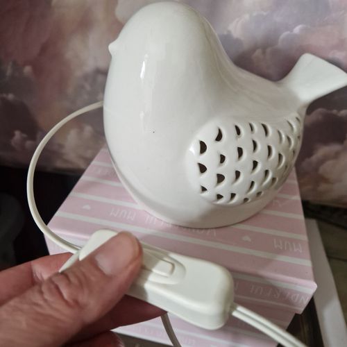 Little Bird by Jools Oliver Mothercare White Ceramic  Nightlight Nursery Lamp — image 1