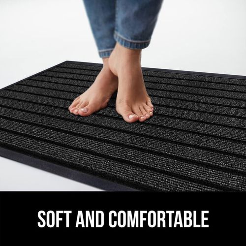 Large Heavy Duty Non Slip Rubber Back Door Mat Barrier Hallway Kitchen Floor Rug — image 1