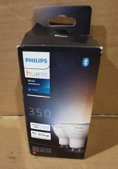 Philips Hue White Ambiance GU10 Bluetooth Smart LED Spotlight Bulb 350lm New — image 1