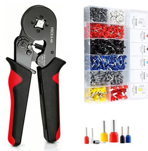 Ferrule Crimper Plier Tool Kit 1200PCS Wire Terminal Connector Set Crimping UK — image 8