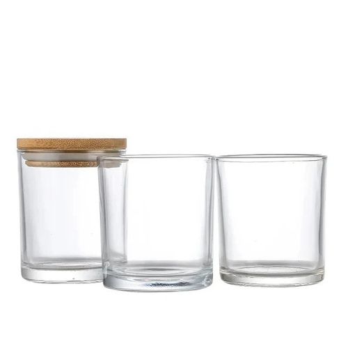 15 Pack 7oz Clear Candle Jars with Bamboo Lids – Thick Glass Empty Jars for Maki — image 4
