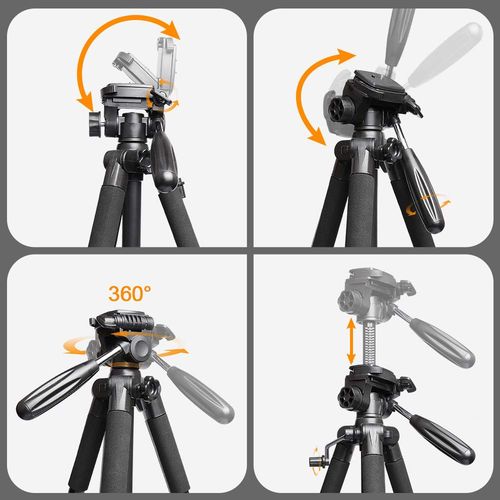 Huepar 56-inch/143cm Laser Level Adjustable Tripod Use with Line Lasers — image 3