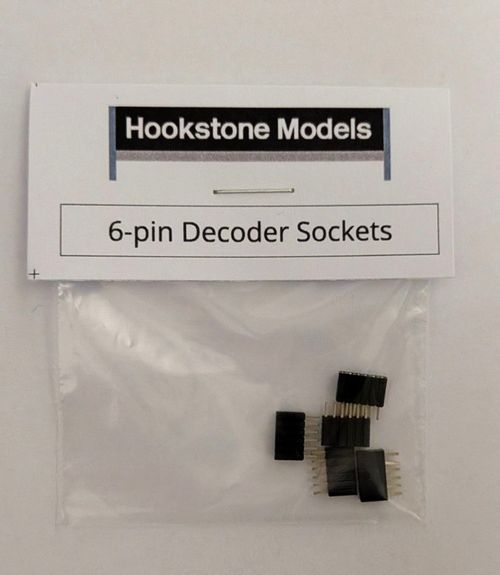 5 x 6-Pin NEM651 DCC Decoder Sockets ** 5 PACK *** — image 1