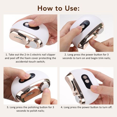 Electric Toe Nail Clippers For Thick Nails Nail Trimmer Cutter USB Rechargeable. — image 13