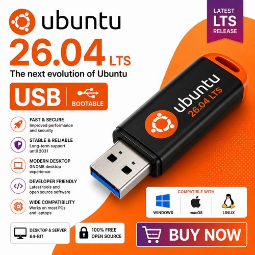 Ubuntu 26.04 LTS Bootable USB Live Try Install Linux OS UK Edition — image 5
