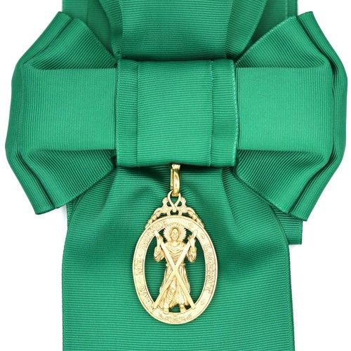 Order of the Thistle Sash & Badge – Saint Andrew Badge in Brass Replica