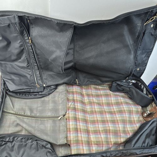 vintage Mulberry Scotchgrain garment travel bag / suit carrier Leather — image 15