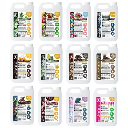 Clearell 20L | CHOOSE ANY 4 SCENT COMBO | 4 x 5L Pack | Hand Soap Liquid 5 Litre — image 1