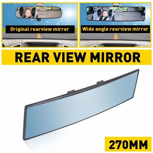 Interior Rear View Mirror 270mm Anti-glare Car Panoramic Convex Wide Angle Glass