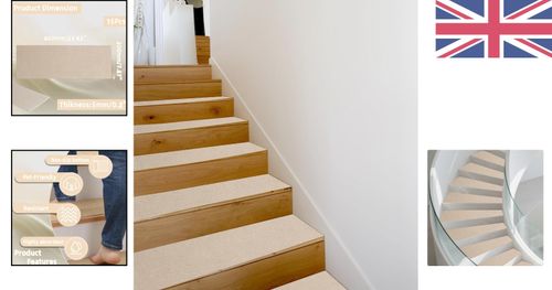 Durable 15-Pack Anti-Slip Carpet Stair Treads - Easy Peel and Stick Installation — image 2