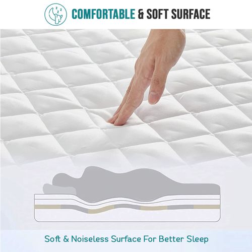 EXTRA DEEP QUILTED MATRESS MATTRESS PROTECTOR FITTED BED COVER ALL SIZES — image 7