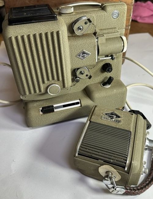 Eumig P8 Cine Film Projector,Power Lead, Eumig Electric 8mm Movie  Camera & Box