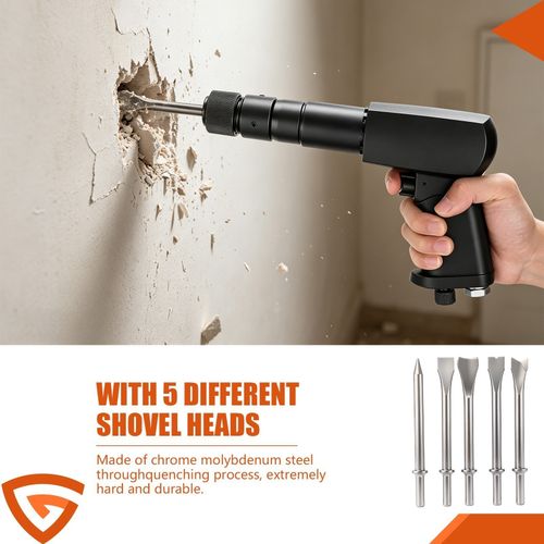 Pneumatic Air Hammer Heavy Duty Vibration Impact Tool Chisel Impact Vibration — image 5