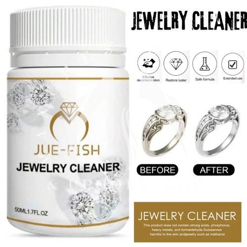 LIQUID JEWELRY CLEANER SILVER GOLD EARRING RINGS JEWELRY CARE CLEANING SOLUTION