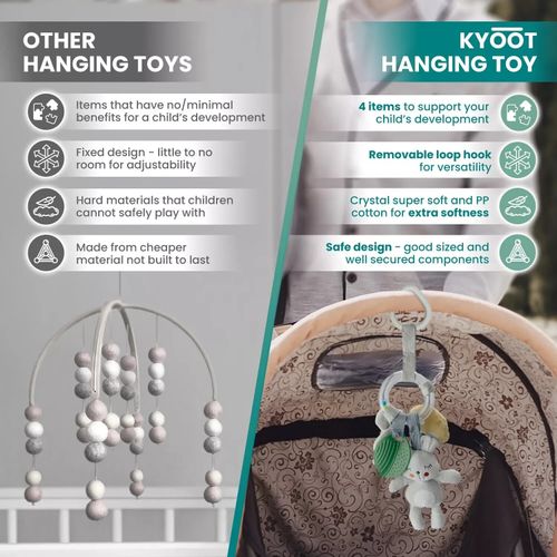 Kyoot Newborn Baby Hanging Soft Toy for Baby Cot Crib Bed Bassinet Mobile Toy — image 7