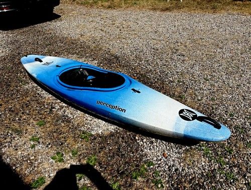 Perception Single Seat Sit-In Kayak - Blue/White