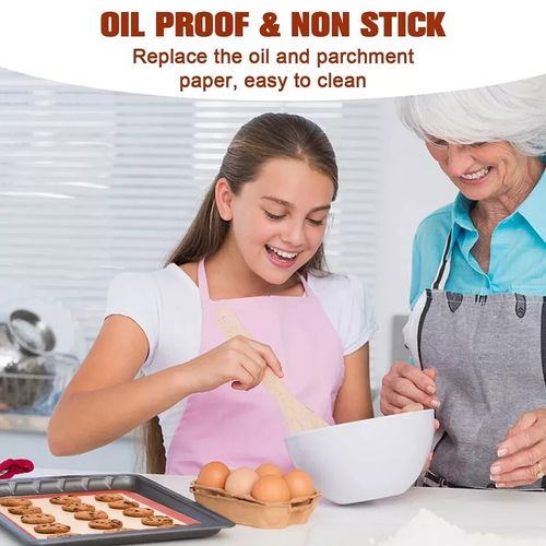 Silicone Baking Mat Fibreglass Non-Stick Reusable Oven Sheet Liner 30cm x 21cm — image 4