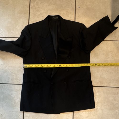 Federico Pucci vintage Men's Black Double Breasted Tuxedo/Formal Jacket 42R — image 9