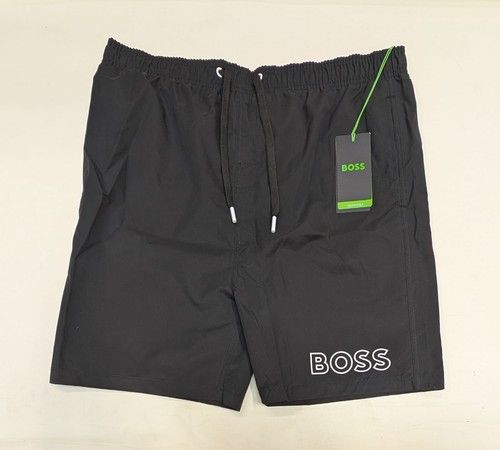 Men's Hugo Boss Swim Shorts With Bold Boss Logo