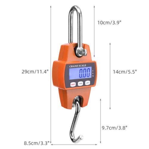300kg Mini Crane Scale Portable LCD Digital Electronic Hook Hanging Weight Tool — image 7
