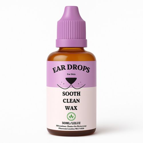 *TOP STRENGTH* Dog Ear Cleaner Drops STOP Shaking Ears Itching Mites Odour Wax — image 2