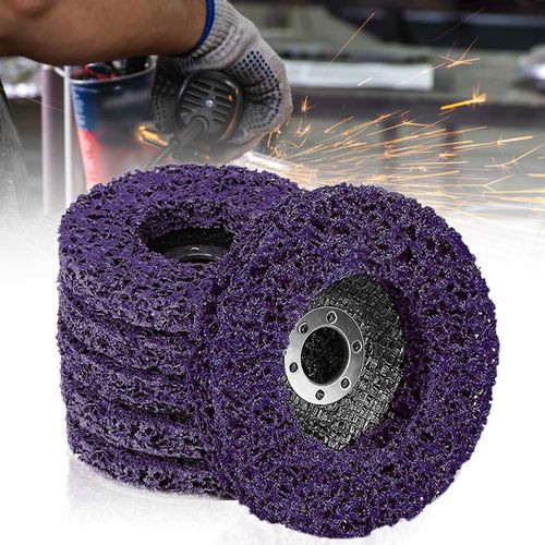 5 Pcs 4'' 100mm Poly Strip Disc Wheel Paint Rust Removal Clean For Angle Grinder — image 7