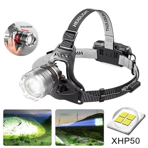Super Bright 9900000LM LED USB Rechargeable Headlamp Headlight Head Torch Light