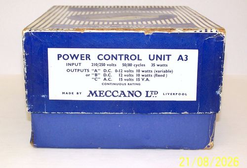 VERY GOOD 1955 MECCANO A3 POWER CONTROL UNIT BOXED FOR HORNBY DUBLO MODEL TRAINS — image 20