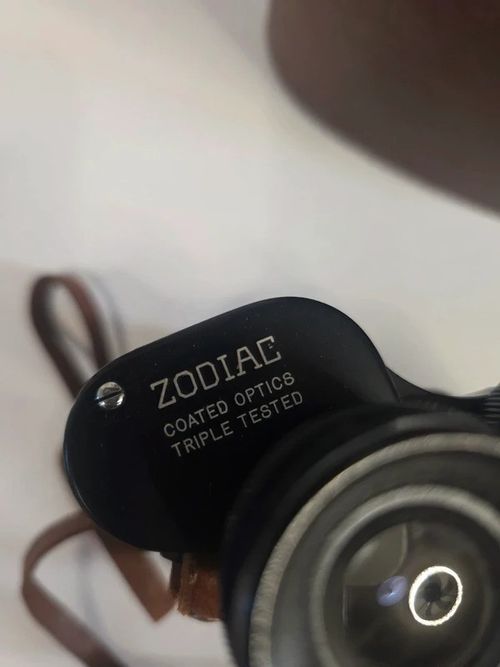 Vintage Zodiac 8x40 Coated Optics Binoculars with Original Leather Case — image 3