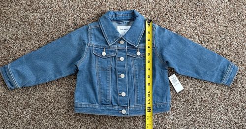NWT Old Navy Jean Jacket Toddler Size 2T Medium Wash — image 2