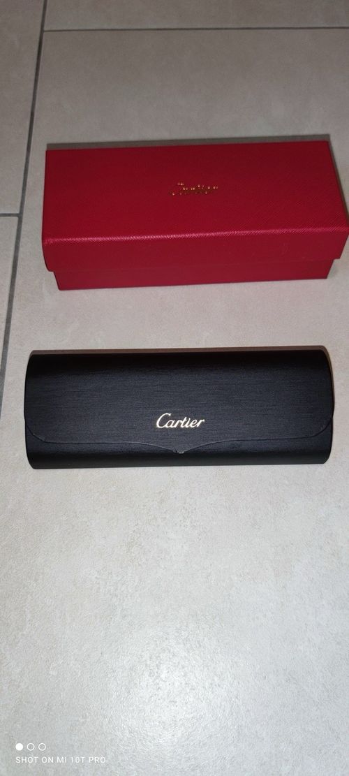 Cartier Eyeglasses Rimless, Gold Metal Frame, With Case & Box — image 3