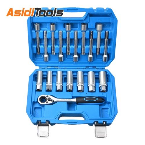 18pcs Shock Absorber Strut Dome Bearing Tool Socket Wrench Nut Set