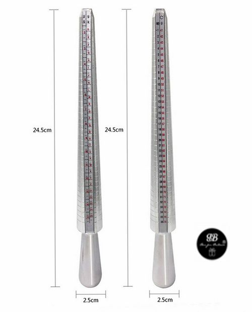RING SIZER RING STICK MANDREL,UK RING SIZE MEASURING TOOL UK,US  — image 2
