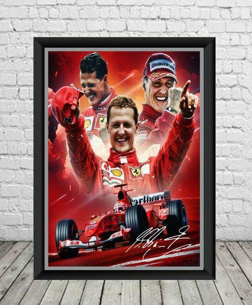 Michael Schumacher Signed Photo Print Autographed Formula 1 Memorabilia — image 1